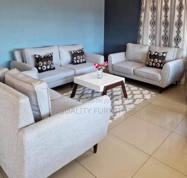 White 7 Seater Modernized Sofa