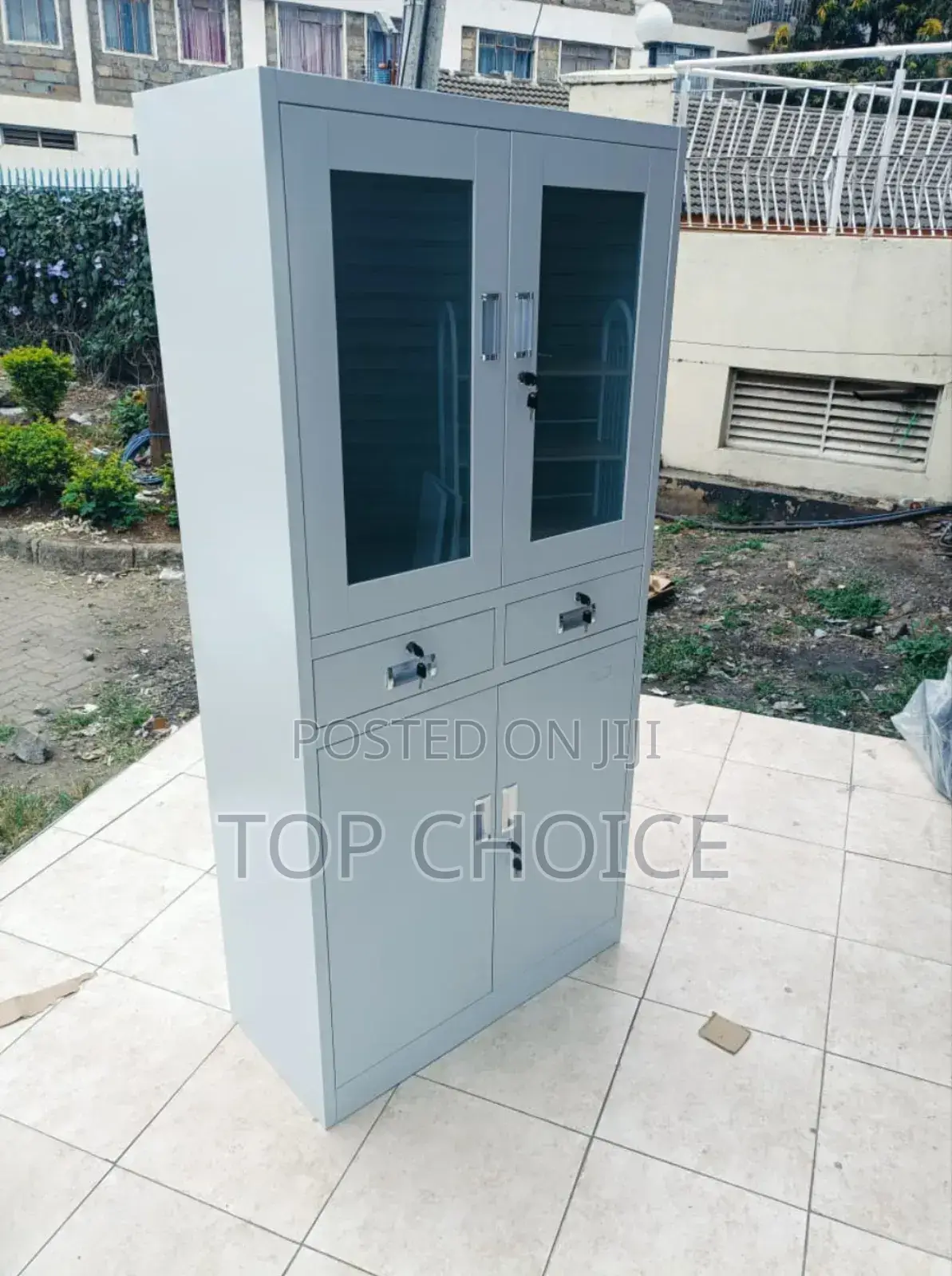 Steel Cabinet With Glass Door