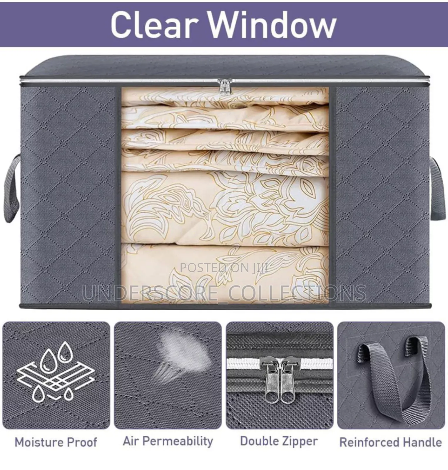 60l Large Nonwovens Fabric Organizer Bags