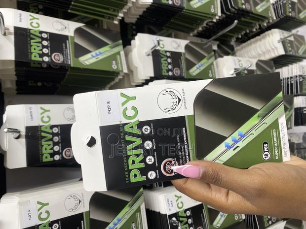 Tele Privacy Tempered Glass Screen Protector for Tecno Pop 8 - main view