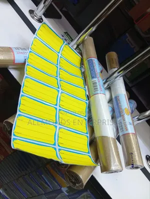Plastic Coated Book Cover- 5metres,16pcs Self Adhesive Label