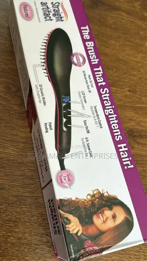 Tame, Style, and Go Flat Iron Brush Hair Straightener