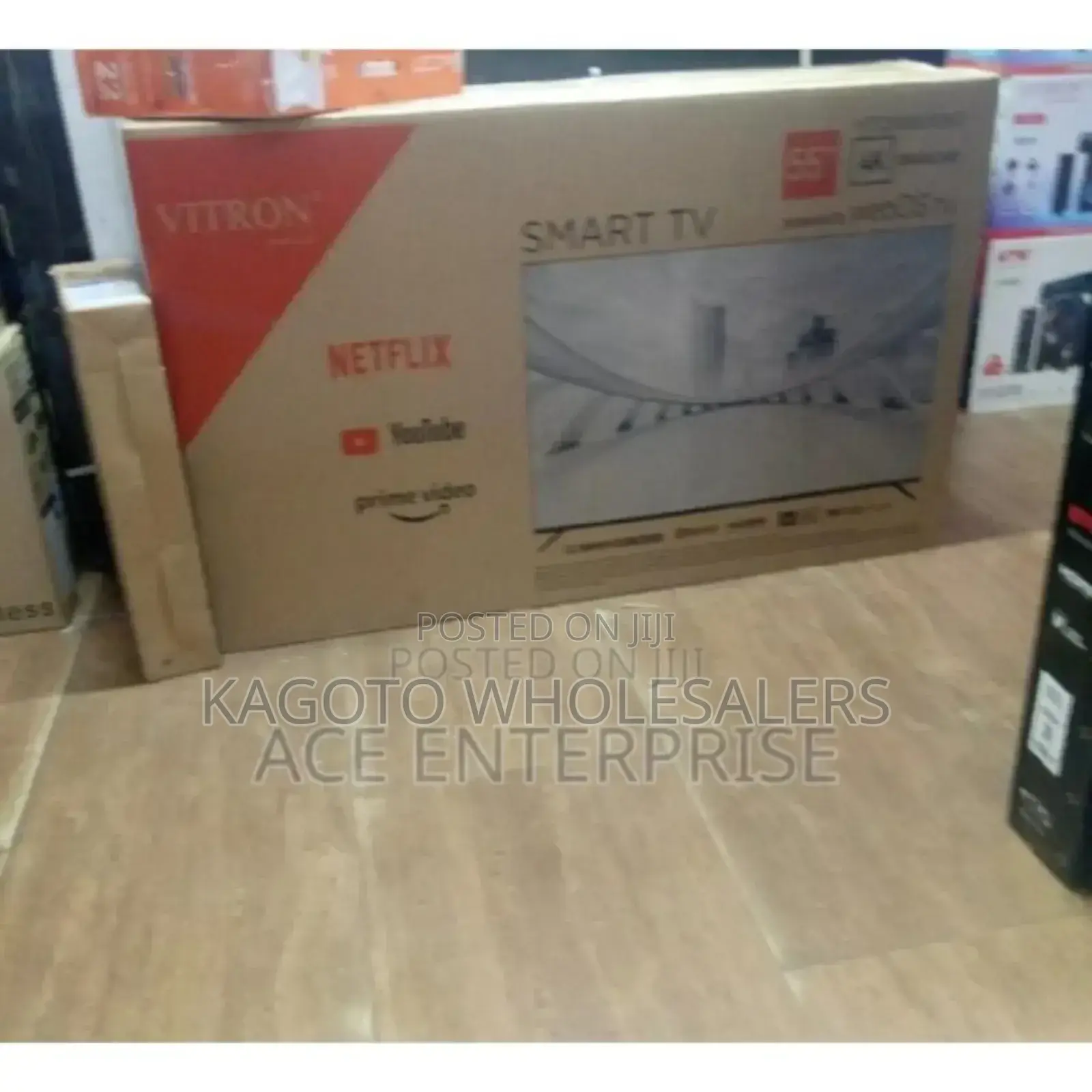 Netflix,Youtube. At Vitron 55inches Tv. Size 55inches