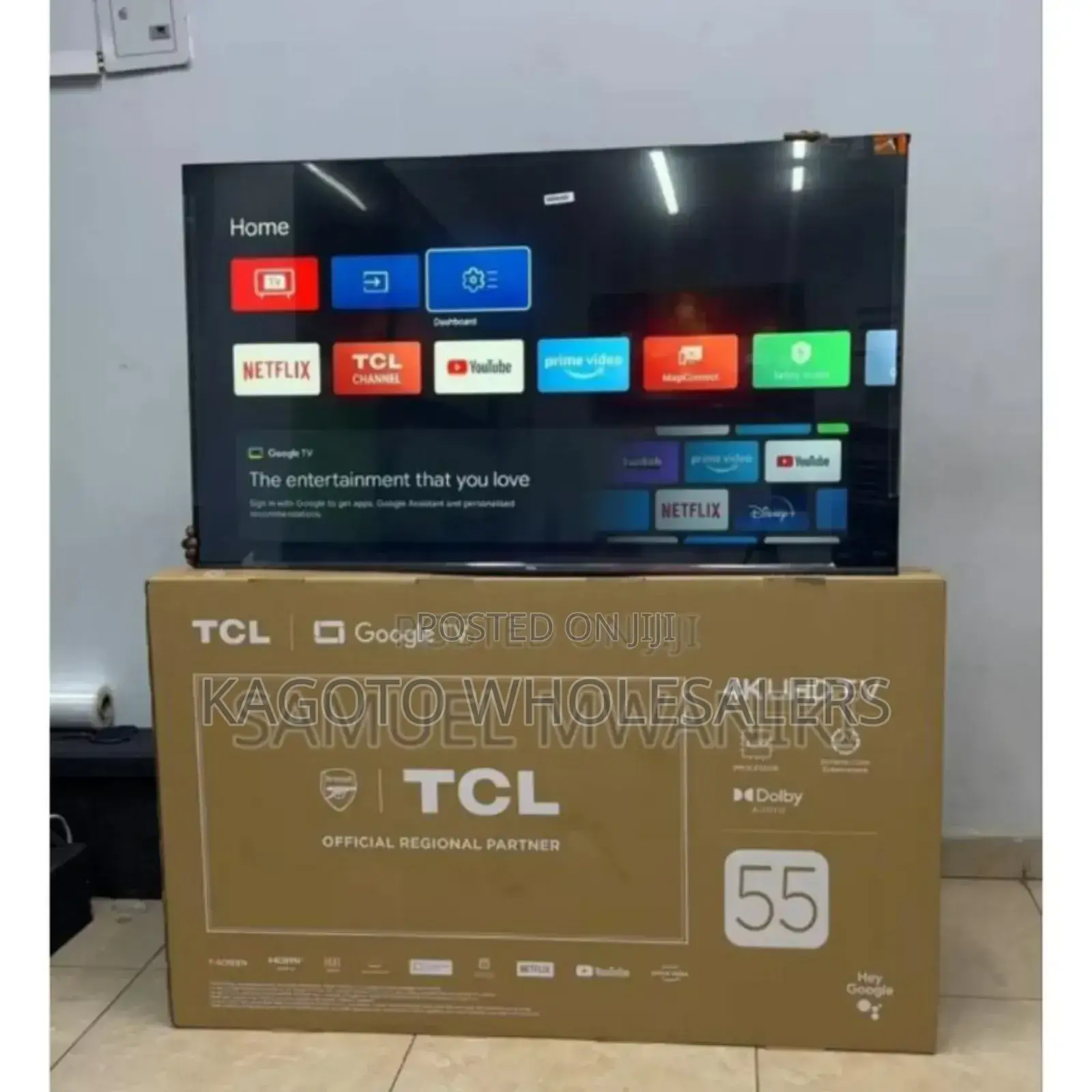Original Make. TCL New 55inches Google Tv