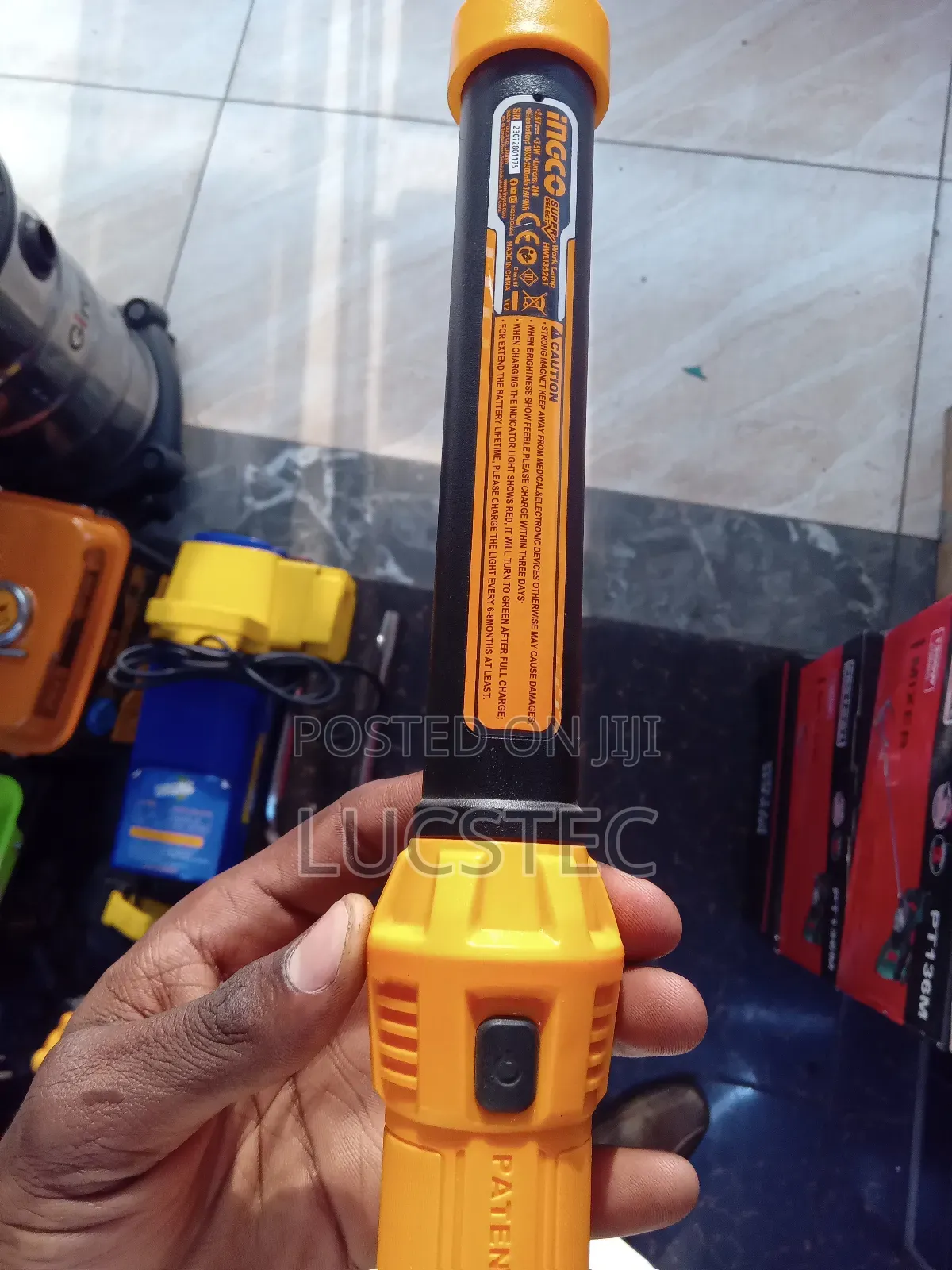 Ingco Hwli35261 Rechargeable Led Work Lamp.