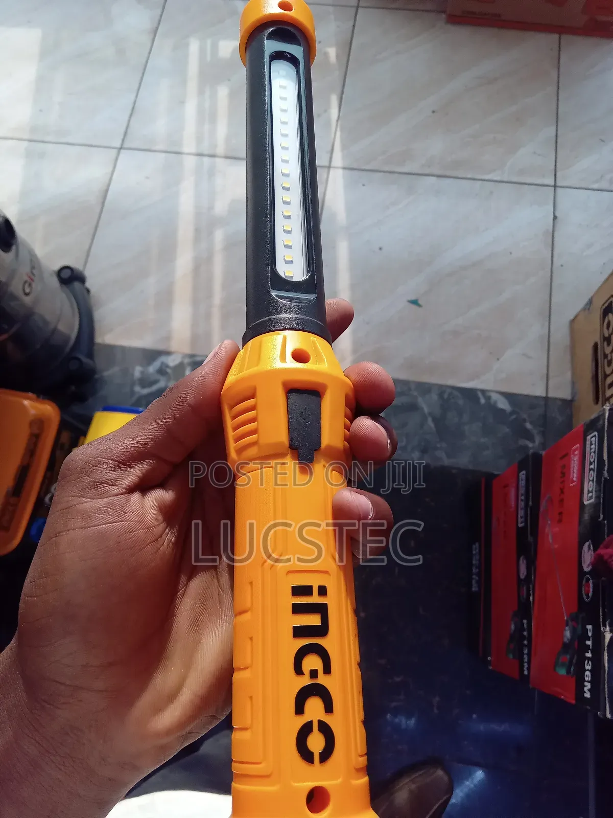 Ingco Hwli35261 Rechargeable Led Work Lamp.