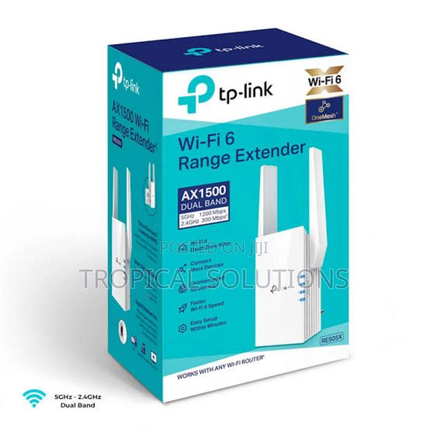 Tl-Re505x Tp-Link Ax1500 Wifi 6 Range Extender - main view