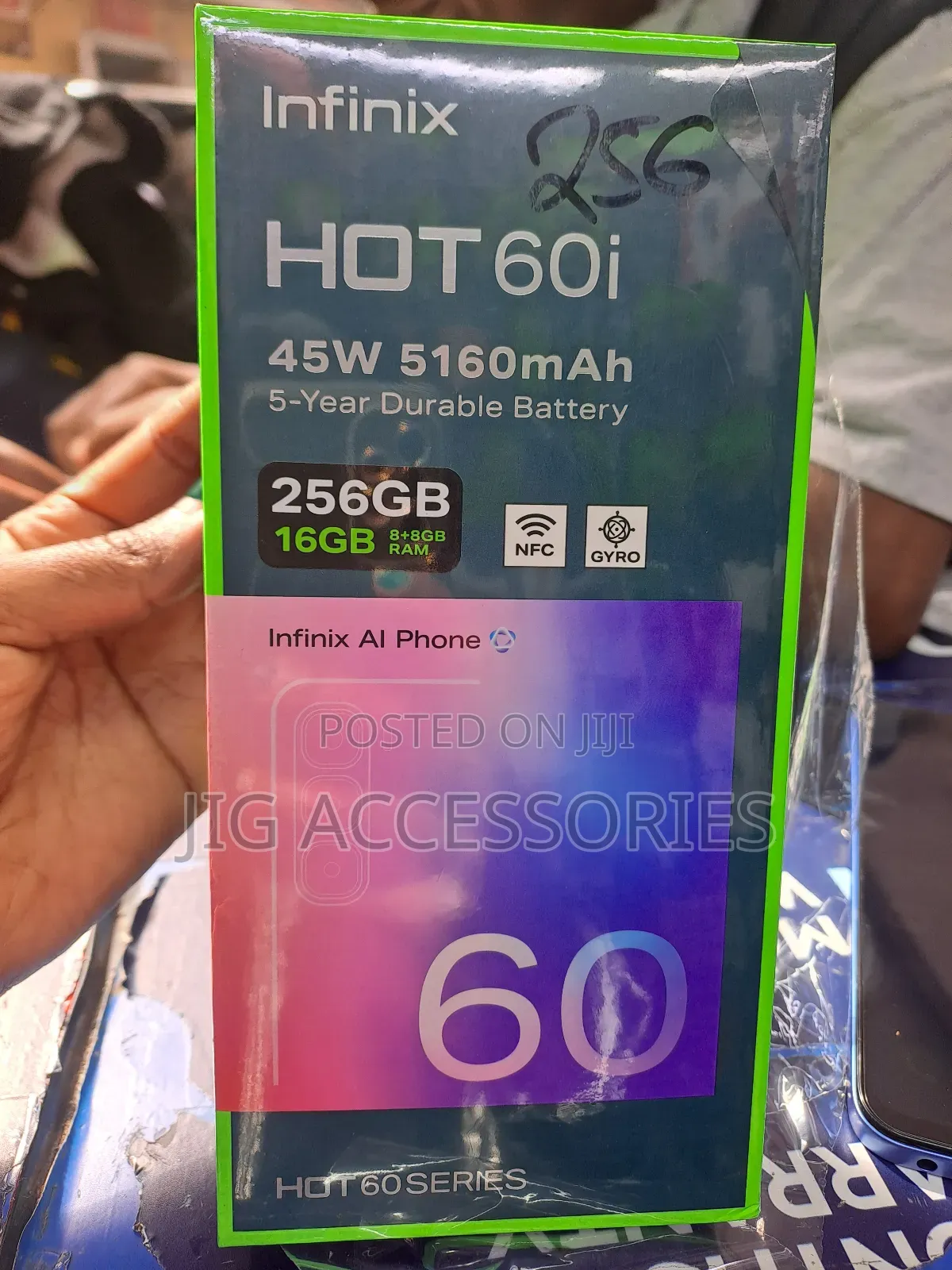 New Infinix Hot 60i 256 GB Blue