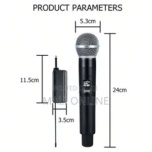 2pcs Rechargeable Wireless Vhf Microphone System