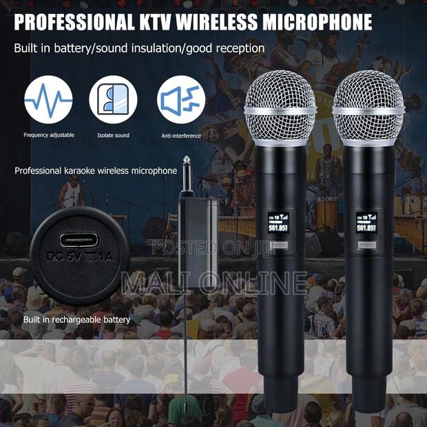2pcs Rechargeable Wireless Vhf Microphone System - thumbnail 7