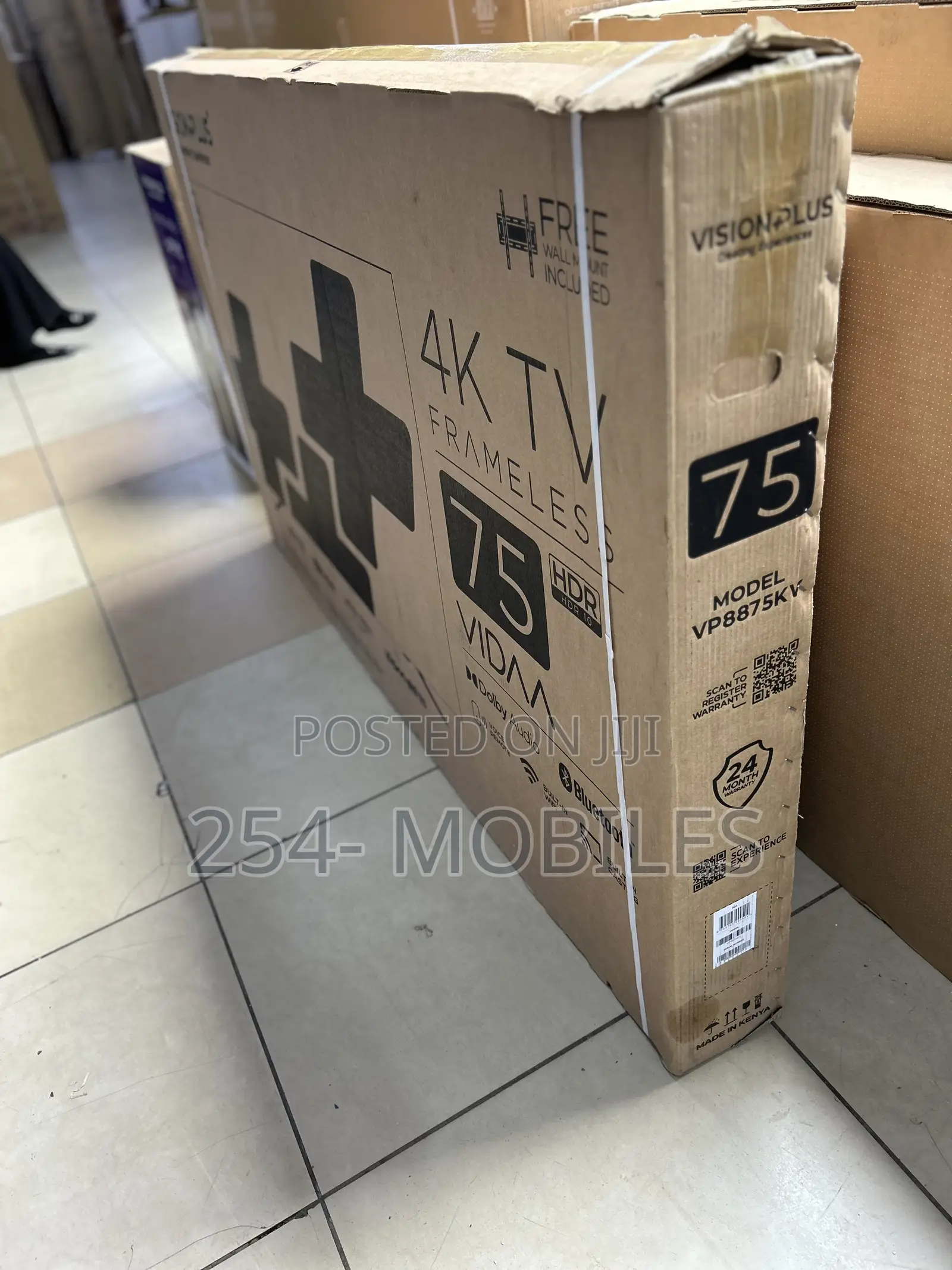 Vision Plus 75 Inch Frameless V+ Os Smart Tv (Vp8875kv)