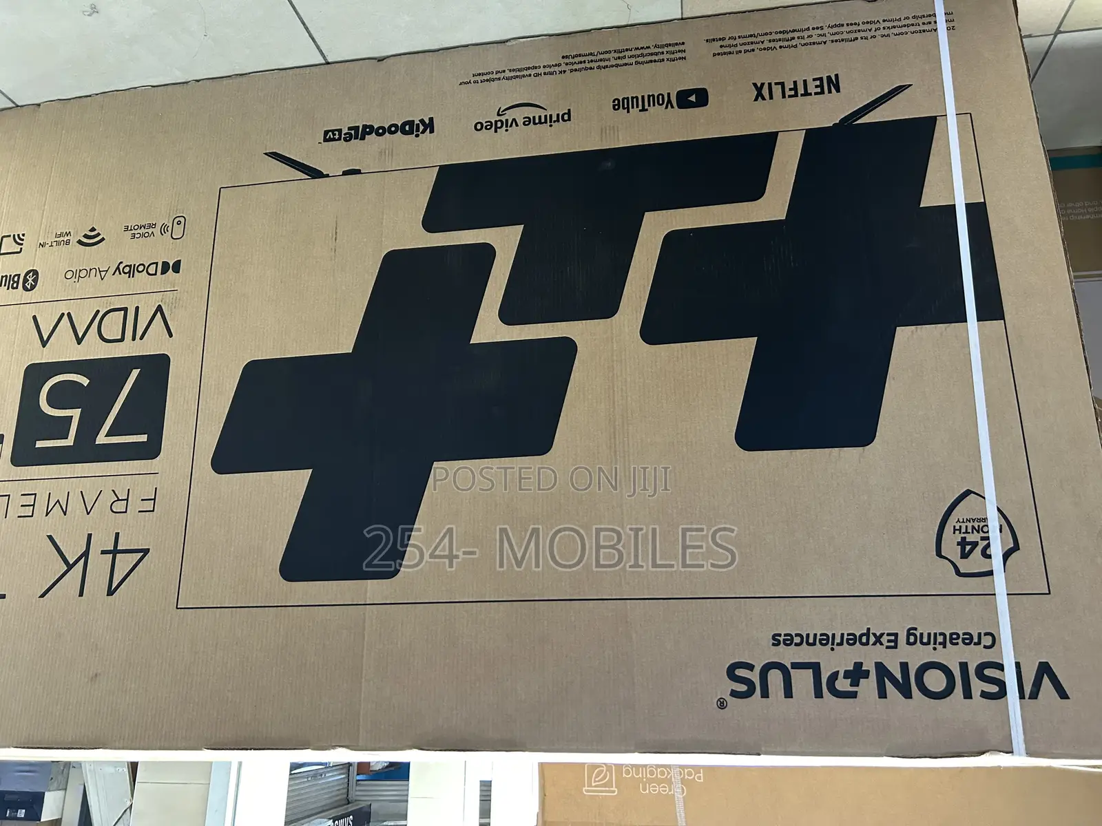 Vision Plus 75 Inch Frameless V+ Os Smart Tv (Vp8875kv)