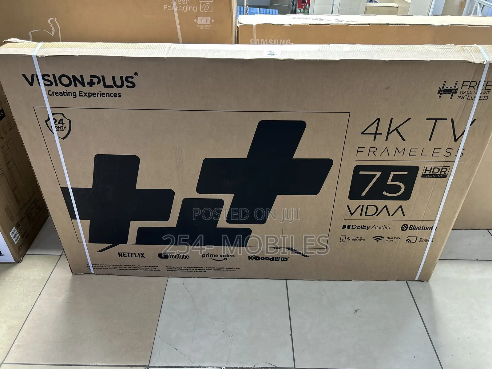 Vision Plus 75 Inch Frameless V+ Os Smart Tv (Vp8875kv)