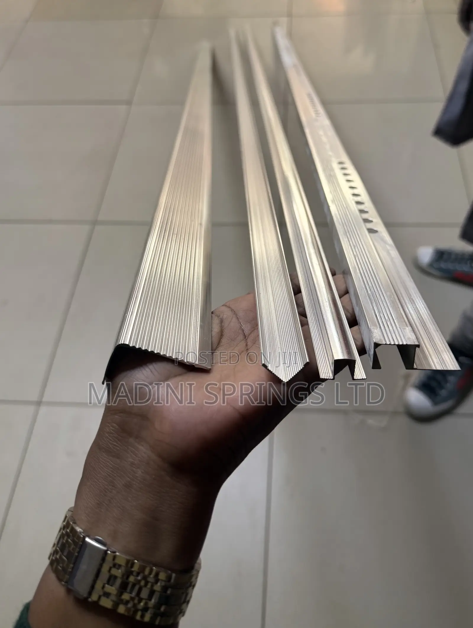 Aluminium Expansion Joint and Cover Strips for Floor Tiles