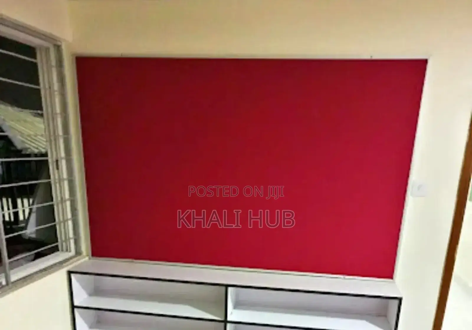 Classroom Cork Bulletin Board Wall Hanging Noticeboard Red