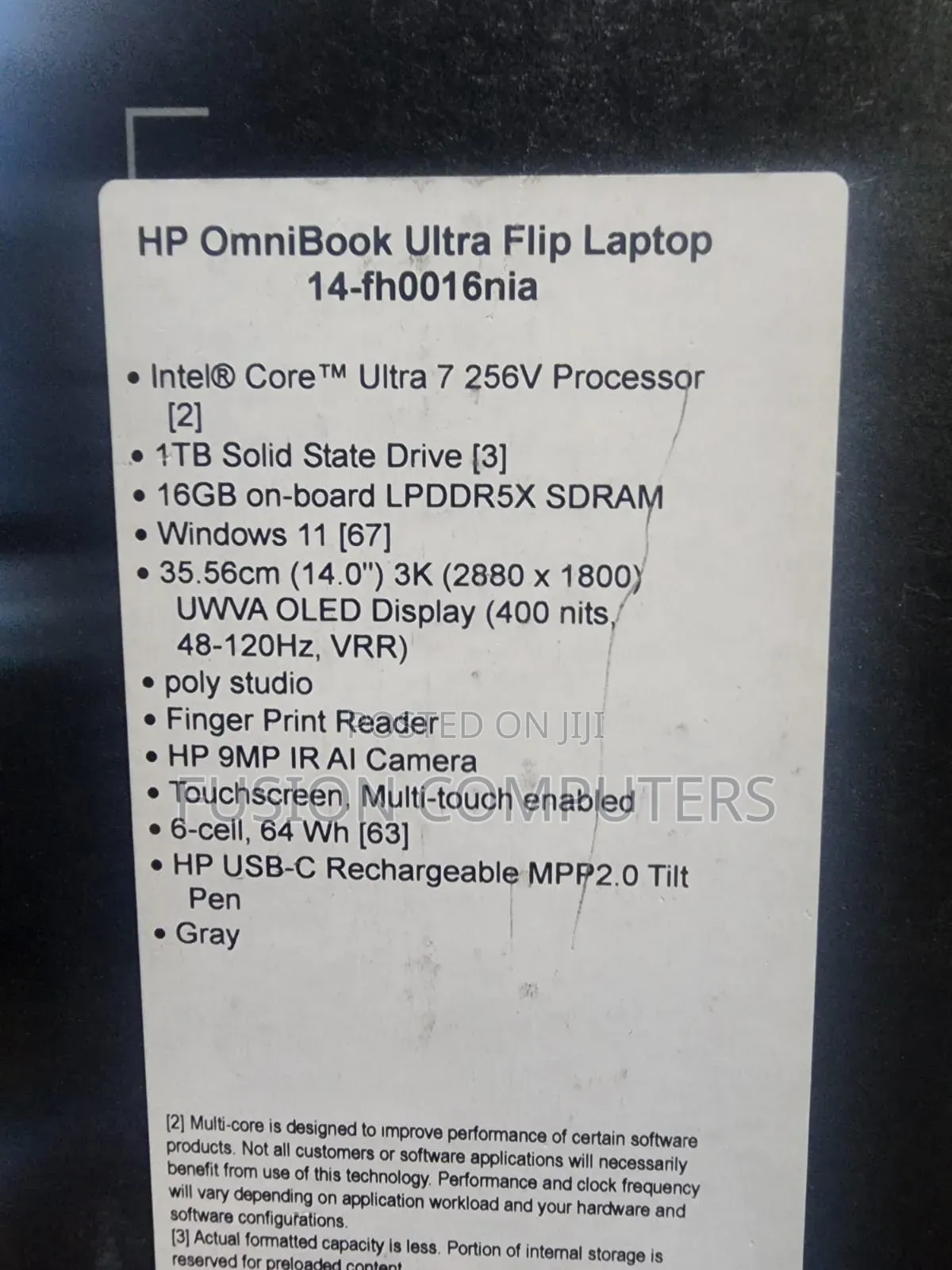 New HP OmniBook X Laptop 14-Fe0097nr 16GB Intel Core Ultra 7 SSD 1T