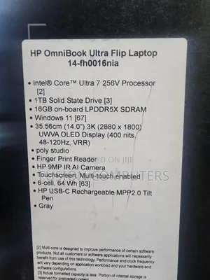 New HP OmniBook X Laptop 14-Fe0097nr 16GB Intel Core Ultra 7 SSD 1T