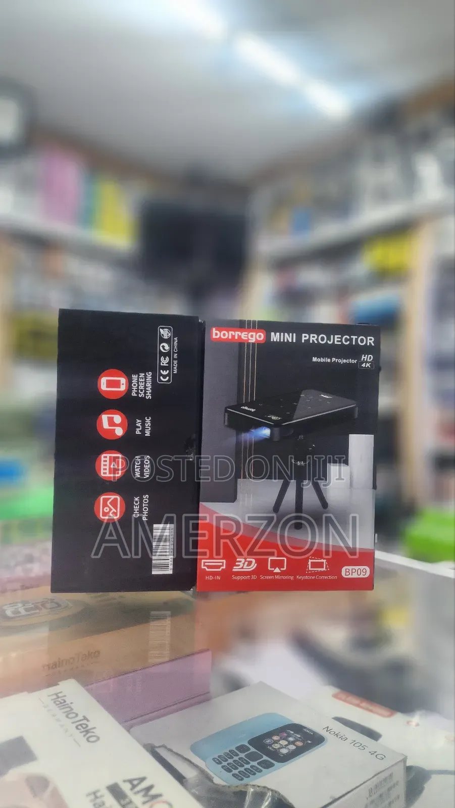 Portable Mini Smart Projector With Ultra Hd,