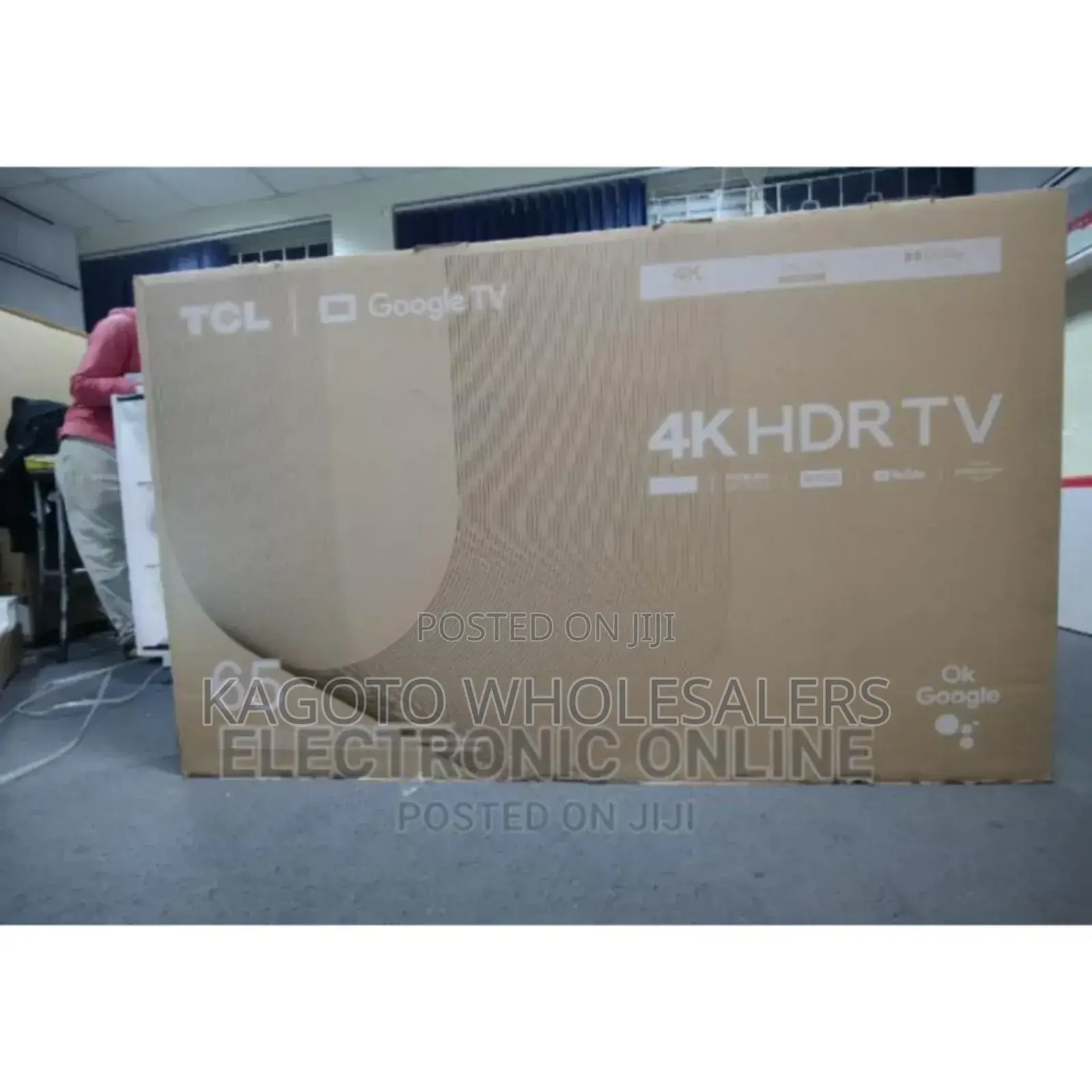 With Netflix, TCL 65inch Smart Tv. Google Tv