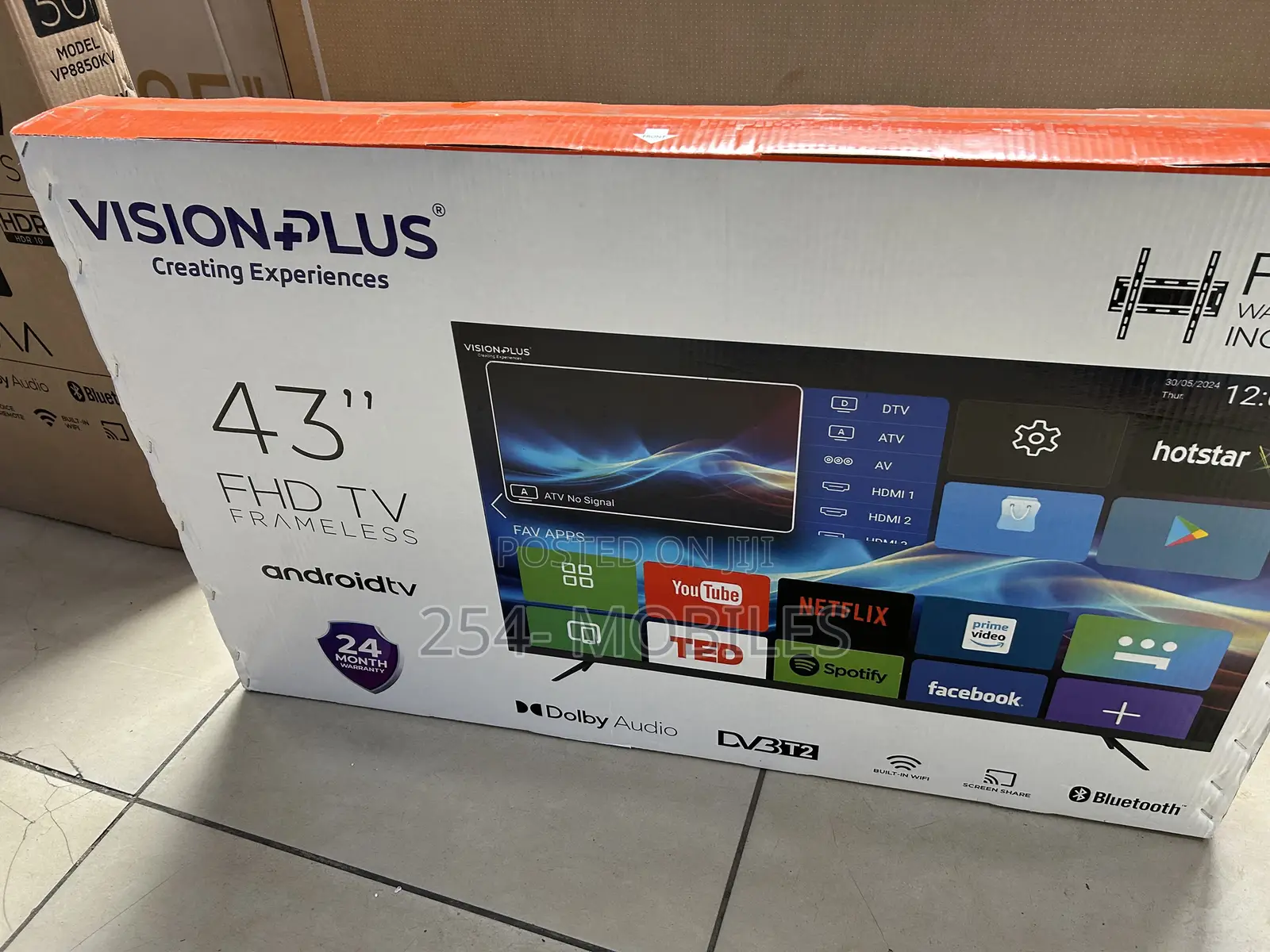 Vision Plus 43 Inch Smart Android Led Tv – Model Vp8843s