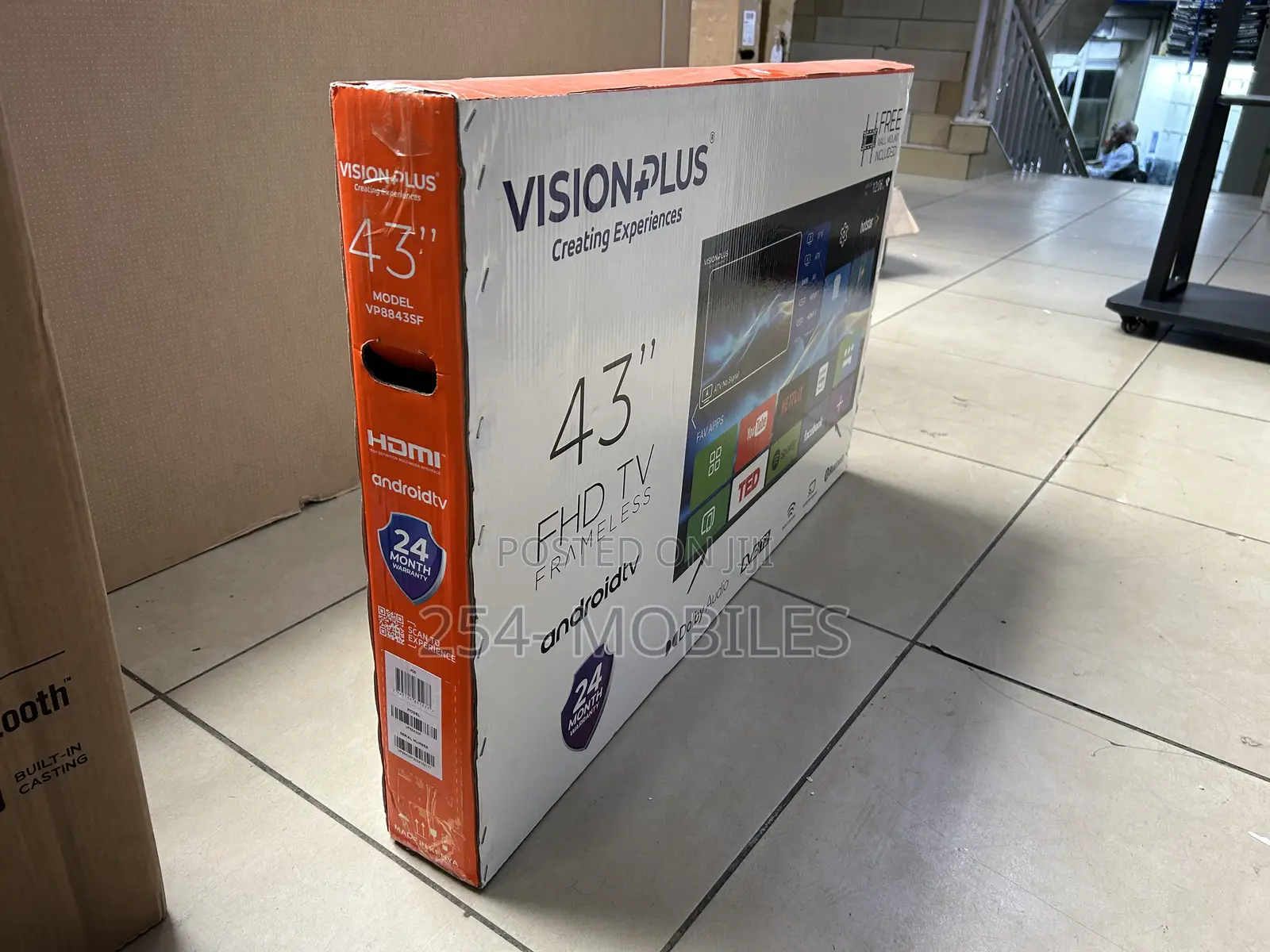 Vision Plus 43 Inch Smart Android Led Tv – Model Vp8843s