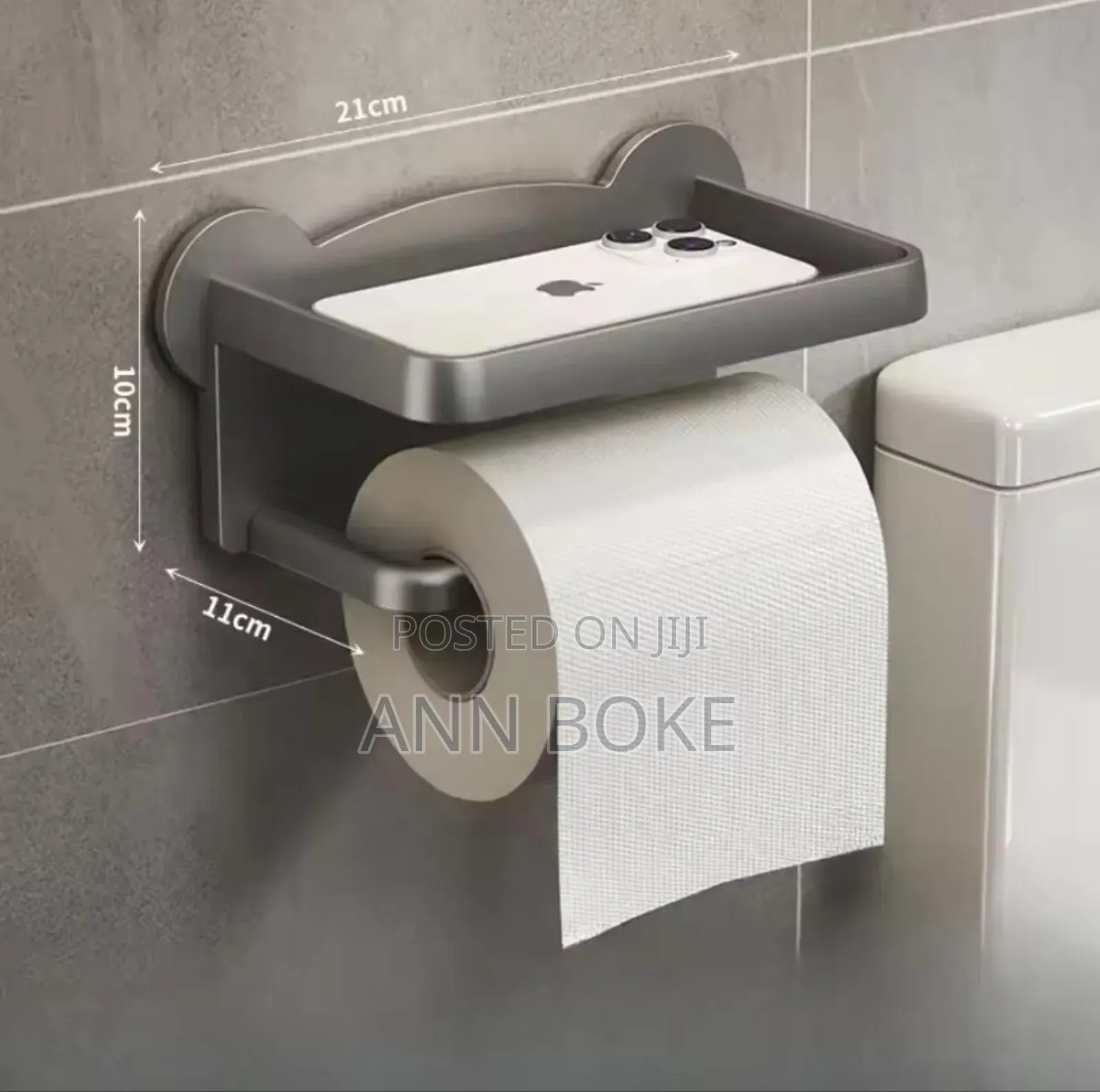Punch Free Toilet Tissue Holder