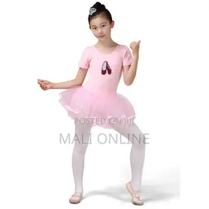 Girls Ballet Dancewear Set With Dress Shoes & Stockings