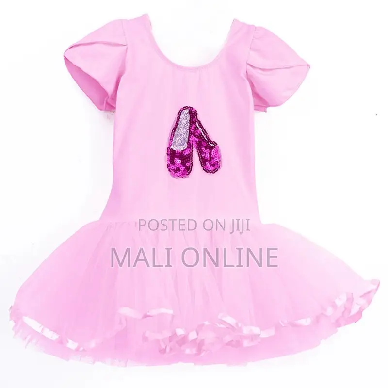 Girls Ballet Dancewear Set With Dress Shoes & Stockings