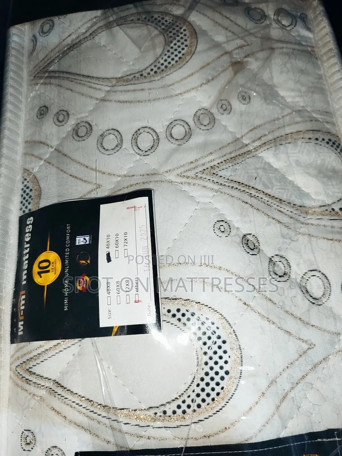 Brand New and Sealed! 4by6 10inch Spring Mattress + Delivery