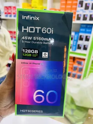 New Infinix Hot 60i 128 GB Black