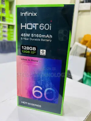 New Infinix Hot 60i 128 GB Black