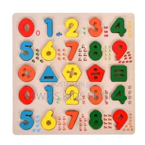 Wooden Numbers Learning Toys - main view