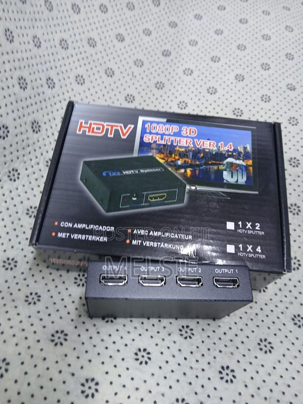 Video Hdmi Splitter 1 in 4 Out Amplifier Adapter for HDTV