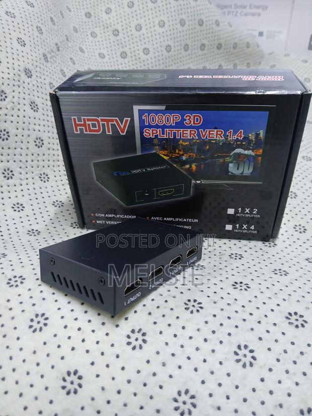 New Hdmi Splitter Is a 1/4 1080p One-to-Four Video Splitter