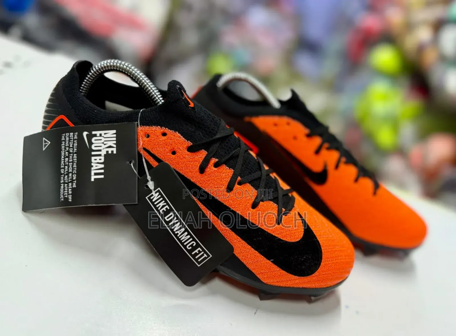Nike Air Zoom Black Orange Boots Sizes 40-45