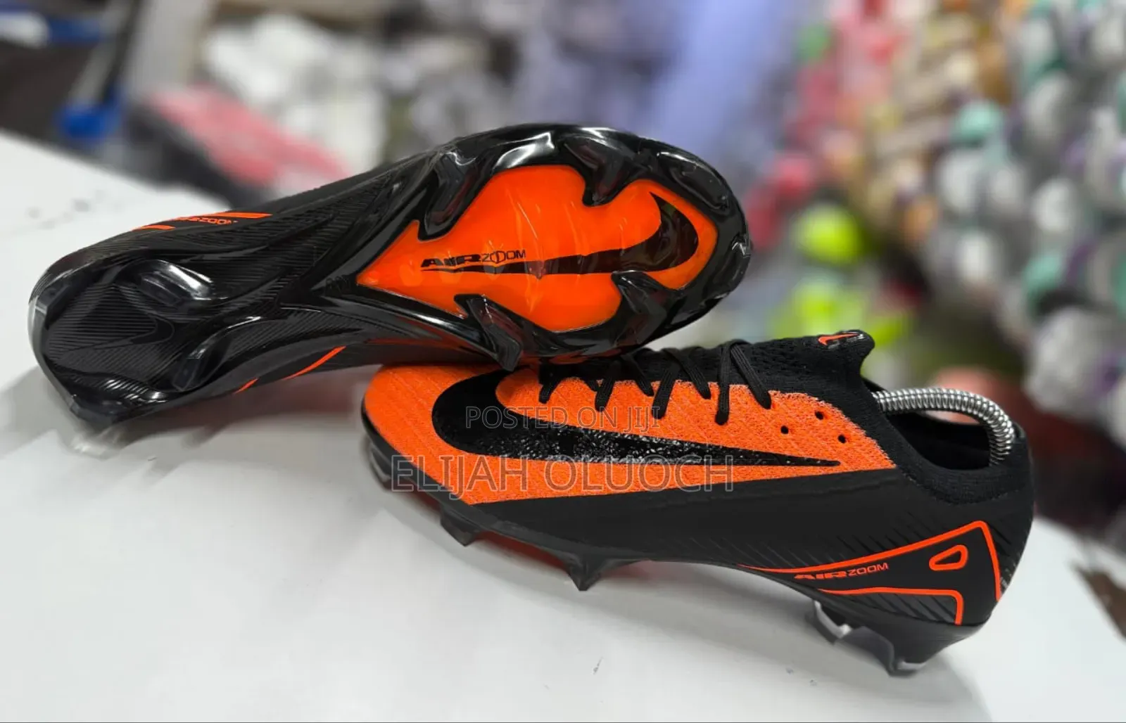 Nike Air Zoom Black Orange Boots Sizes 40-45