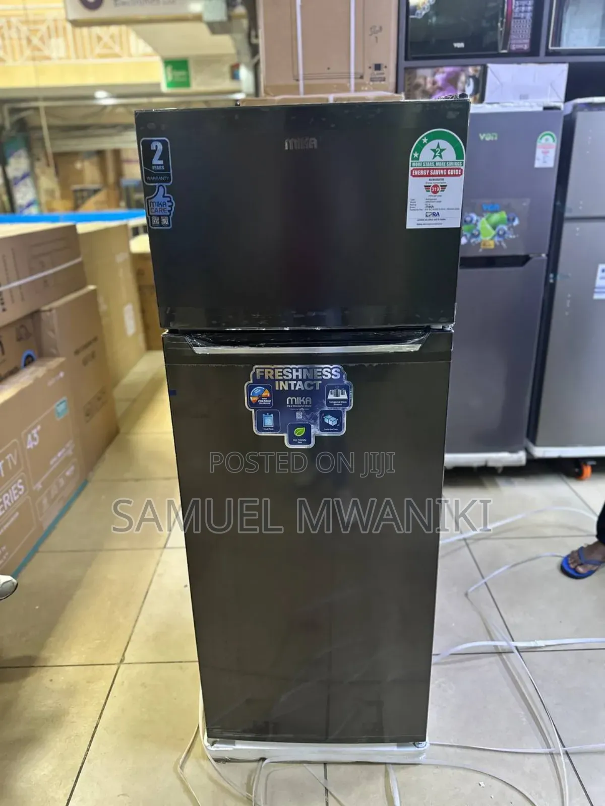Mika 255l Refrigerator No Frost Double Door