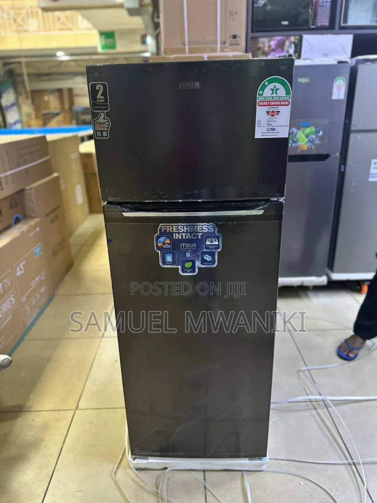 Mika 255l Refrigerator No Frost Double Door
