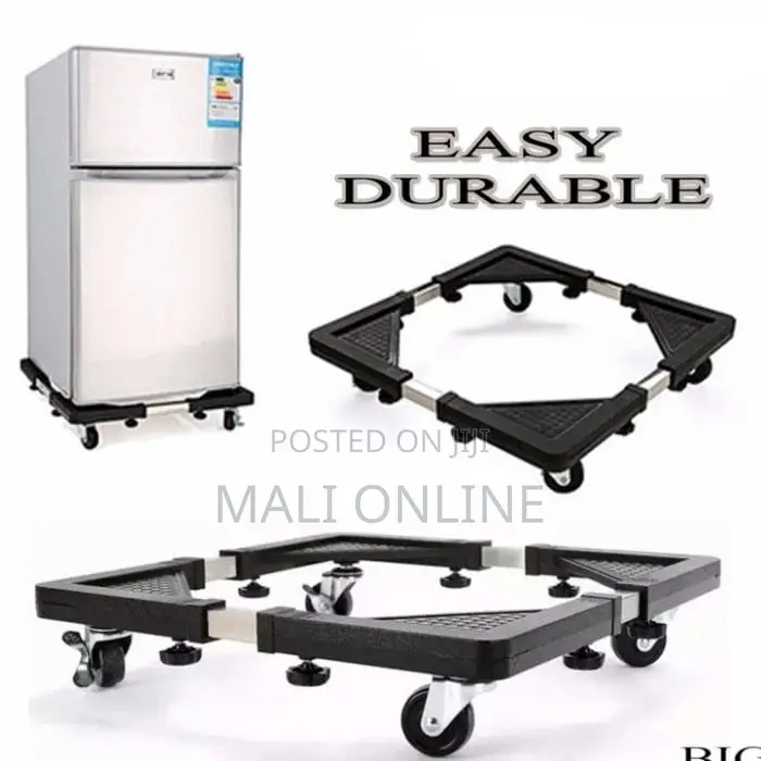 Adjustable Movable Washing Machine & Fridge Stand