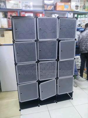 3 Column Plastic Wardrobe Large Capacity Assemble Wardrobe - main view