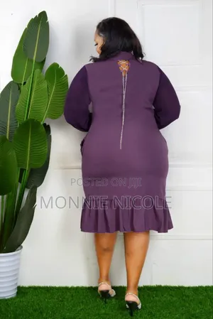 Purple Breastfeeding Friendly Dress