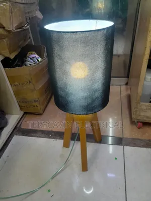 Wooden Triple Table Lamps