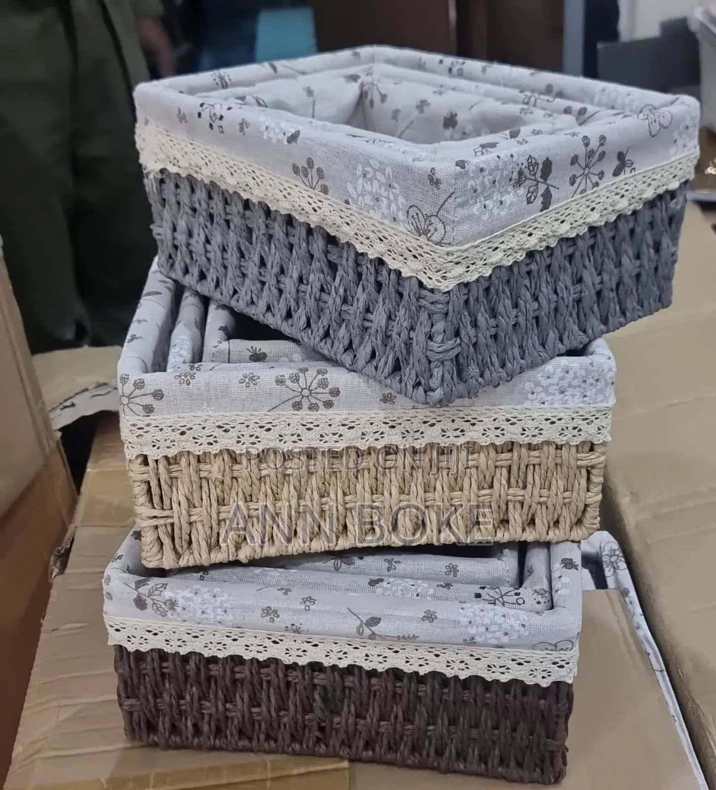 *Back in Stock  *
 *3in1 High-Quality Weaved Baskets