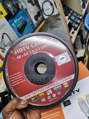 50m HDTV 2.0 Active Optical Fiber Cable 2.0 Support at 60hz - thumbnail 2