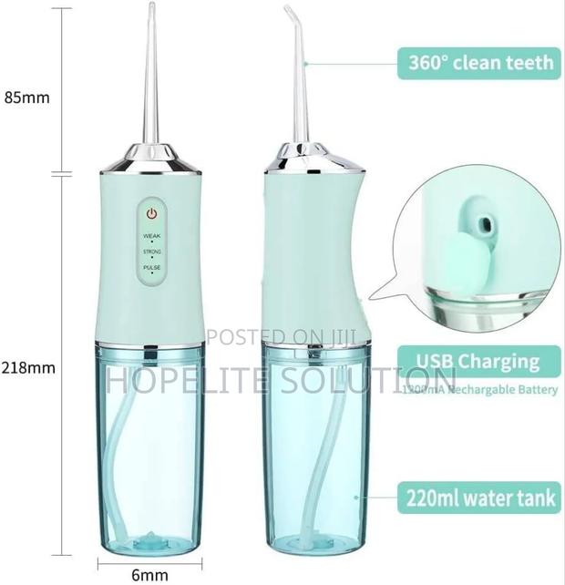 Rechargeable Portable Oral Irrigator With 4 Nozzles - thumbnail 4