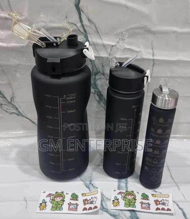 3 In1 Motivation Water Bottle