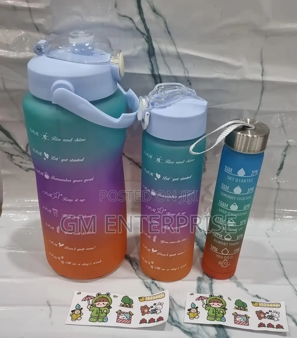 3 In1 Motivation Water Bottle.