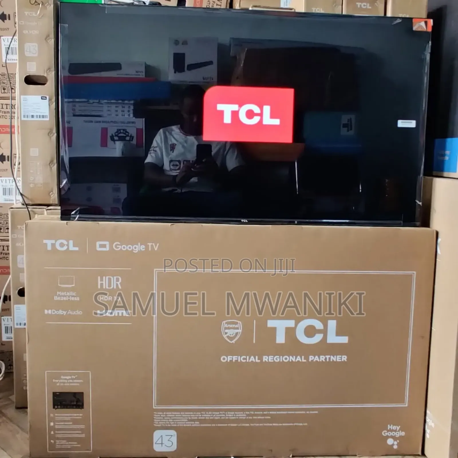 TCL 43" Qled Smart Google Tv Hdr10+, HLG Latest Model