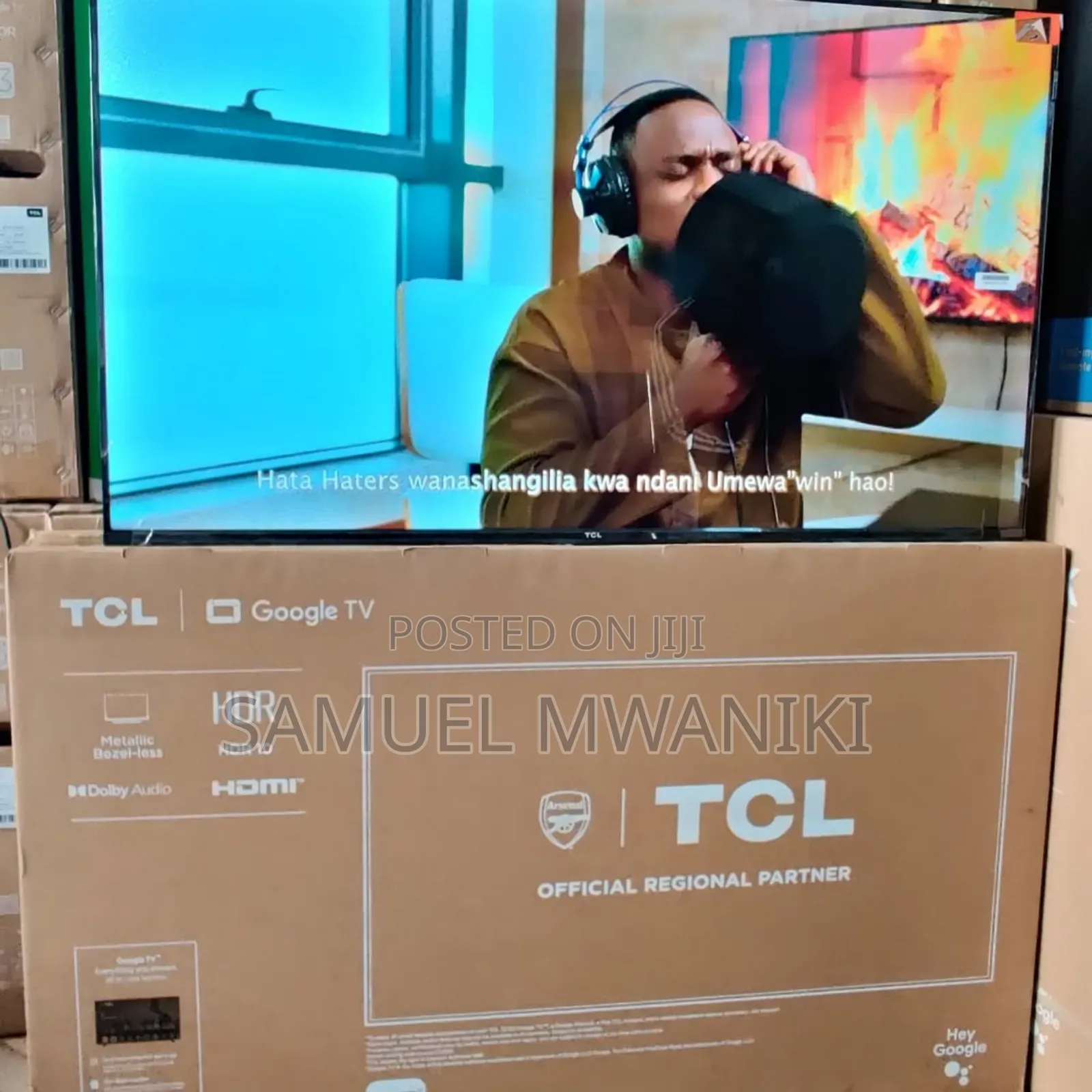 TCL 43" Qled Smart Google Tv Hdr10+, HLG Latest Model