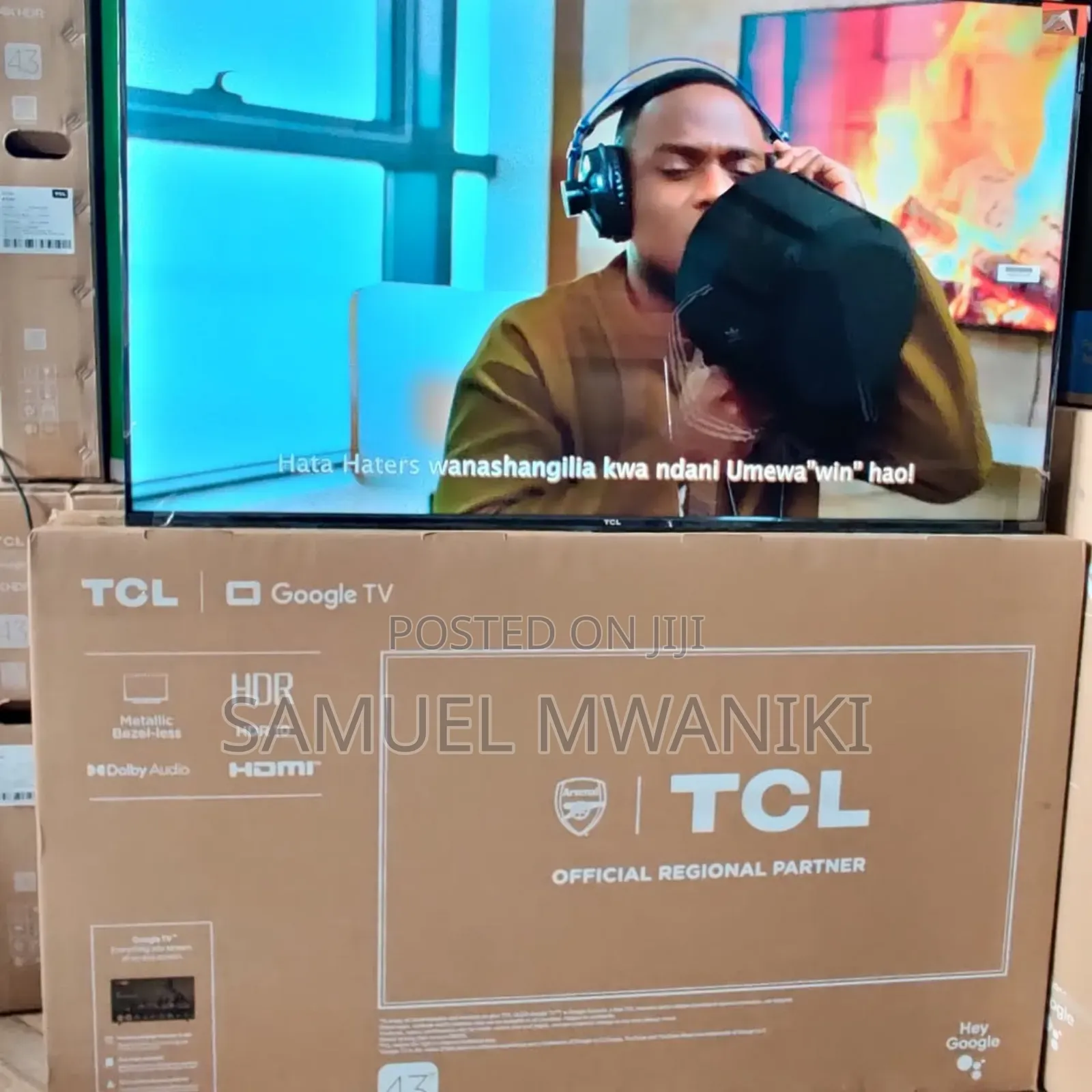 TCL 43" Qled Smart Google Tv Hdr10+, HLG Latest Model